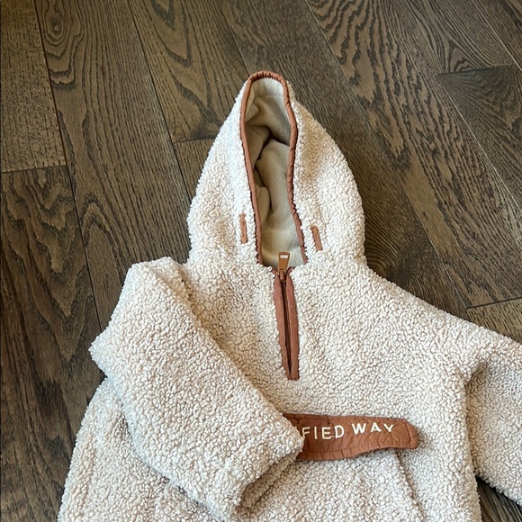 Zara Kids Cream Sherpa Jacket 18-24 months baby unisex EUC - Picture 4 of 6